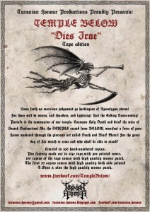 Temple_Below_Dies_Irae_Tape_Flyer