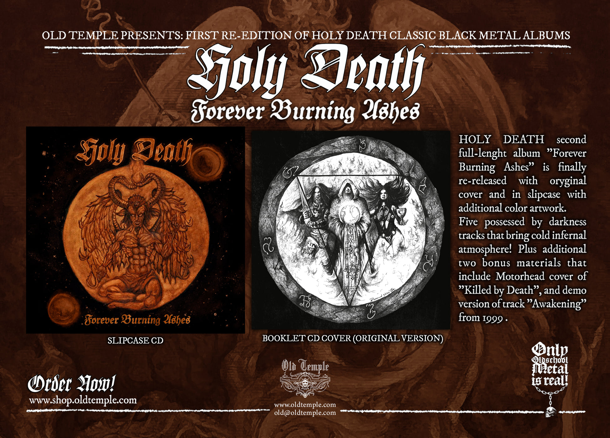 Wznowienie drugiej płyty Holy Death na kompakcie